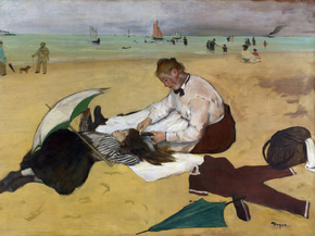 Edgar Degas | Дега Эдгар - Сцена на пляже