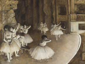 Edgar Degas | Дега Эдгар - Репетиция балета на сцене