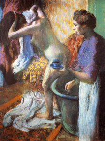 Edgar Degas | Дега Эдгар - После ванны
