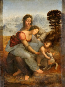 Leonardo Da Vinci | Леонардо да Винчи - Анна, Мария и младенец Иисус
