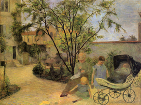 Paul Gauguin | Гоген Поль - Сад на Рю Каркель