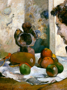 Paul Gauguin | Гоген Поль - Натюрморт с профилем Шарля Лаваля
