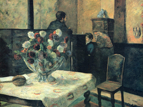 Paul Gauguin | Гоген Поль - Интерьер ателье художника на Рю Каркель