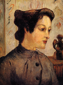 Paul Gauguin | Гоген Поль - Женщина с волосами, убранными в пучок