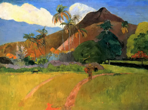 Paul Gauguin | Гоген Поль - Горы на Таити