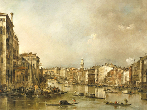 Francesco Guardi - View up the Grand Canal Toward the Rialto, 1785 | Гварди Франческо
