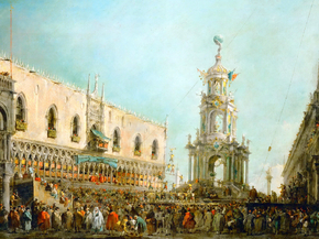 Francesco Guardi - The Doge Watching the Festival, 1766 | Гварди Франческо