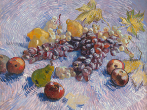 Van Gogh | Ван Гог - Натюрморт с яблоками, грушами, лемонами и вин