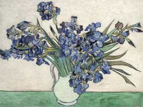 Van Gogh | Ван Гог - Натюрморт ваза с ирисами