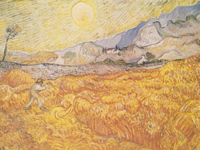 Van Gogh | Ван Гог - Пшеничное поле с Жнецом, 1889