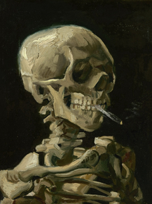 Van Gogh - Skeleton | Ван Гог - Череп с горящей сигаретой