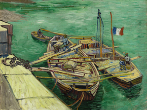 Van Gogh | Ван Гог - Пристань с лодками, 1888