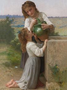 Bouguereau William | Бугро Вильям - У фонтана