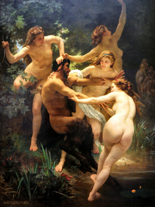 Bouguereau William | Бугро Вильям - Нимфы и Сатир