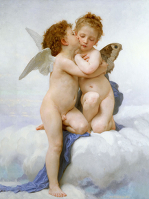 Bouguereau William | Бугро Вильям - Купидон и Психея в детстве