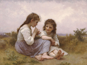 Bouguereau William | Бугро Вильям - Идиллия детства