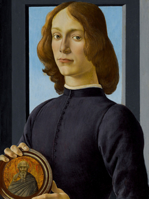 Sandro Botticelli | Сандро Боттичелли - Портрет молодого человека с медальоном