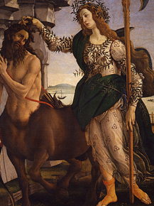 Sandro Botticelli - Athene and the Centaur, 1480 | Сандро Боттичелли