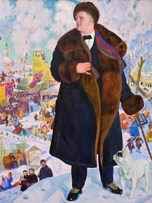 Кустодиев Борис Михайлович - Портрет Шаляпина, 1922