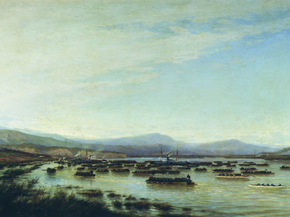 Боголюбов Алексей - Российская армия форсирует Дунай в июне 1877, 1878
