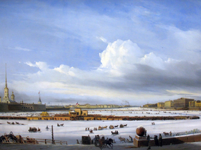 Боголюбов Алексей - Езда по Неве, 1854