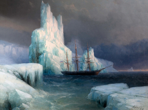 Aivazovsky Ivan | Айвазовский Иван - Ледяные горы в антарктиде