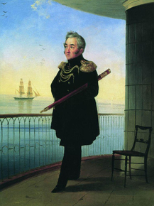 Aivazovsky Ivan | Айвазовский Иван - Портрет вице-адмирала П. Лазарева