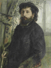 Monet Claude | Клод Моне - Портрет Пьера Огюста Ренуара