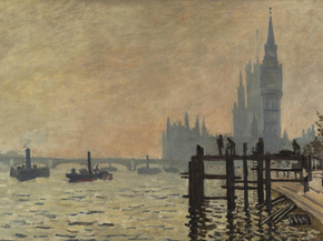 Monet Claude | Клод Моне - Темза ниже Вестминстера