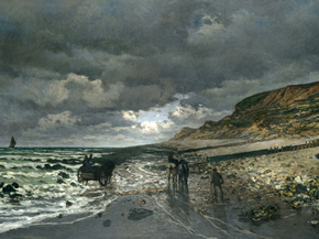 Monet Claude | Клод Моне - Мыс Эв во время отлива