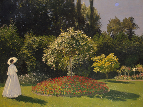 Monet Claude | Клод Моне - Дама в саду Сент-Адресс