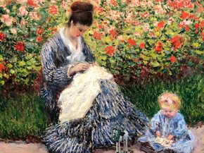 Monet Claude | Клод Моне - Камилла Моне с ребенком