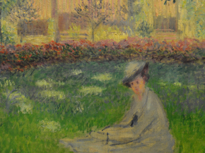 Monet Claude | Клод Моне - Дама в саду Сент-Адресс