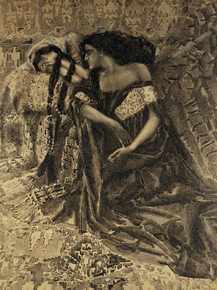 Врубель Михаил - Тамара и Демон, 1890-1891