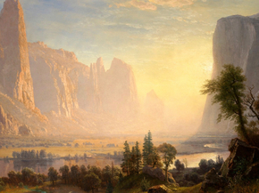 Albert Bierstadt | Альберт Бирштадт - Пейзаж в долине Йосемити Albert Bierstadt | Альберт Бирштадт - Пейзаж в долине Йосемити