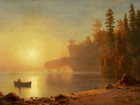 Albert Bierstadt - Indian Canoe | Альберт Бирштадт Albert Bierstadt - Indian Canoe | Альберт Бирштадт