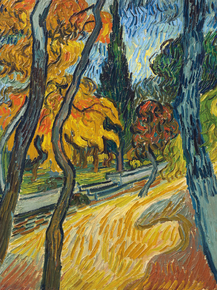 Van Gogh | Ван Гог - Деревья в саду приюта