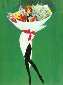 Rene Gruau - Bouquet | Рене Грюо