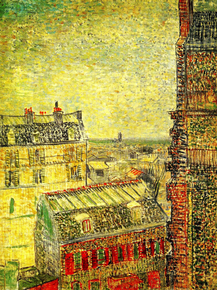 Van Gogh | Ван Гог - Вид на Париж на улице Лепик