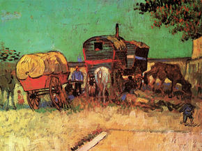 Van Gogh | Ван Гог - Стоянка Цыганского Каравана