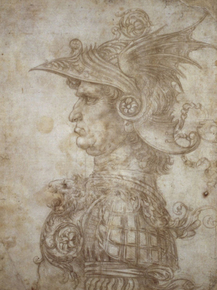 Leonardo Da Vinci | Леонардо да Винчи - Профиль война в шлеме Leonardo Da Vinci | Леонардо да Винчи - Профиль война в шлеме