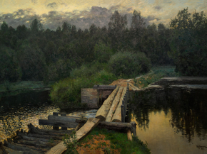 Isaac Levitan | Исаак Левитан - У омута. 1892