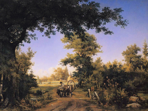 Shishkin Ivan | Шишкин Иван - Вид в окрестностях Петербурга
