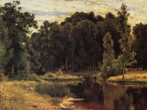 Shishkin Ivan | Шишкин Иван - Пруд в старом парке