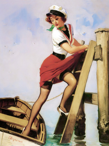 Pin-up Girl - Sailor Beware | Винтажная девушка