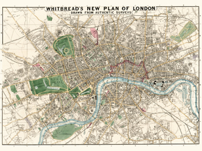 Old map | Винтажная карта Лондона
