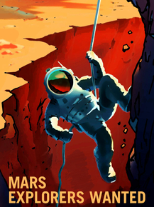 Space (Коллекция постеров): Mars Explorers Wanted | Требуются Исследователи Марса