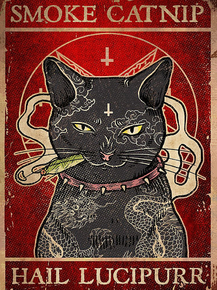 Smoke cat nip hail lucipurr