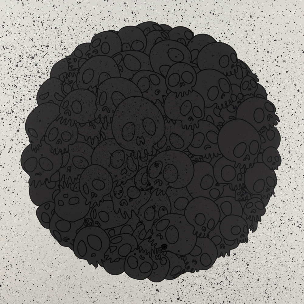 Black Skulls Circle