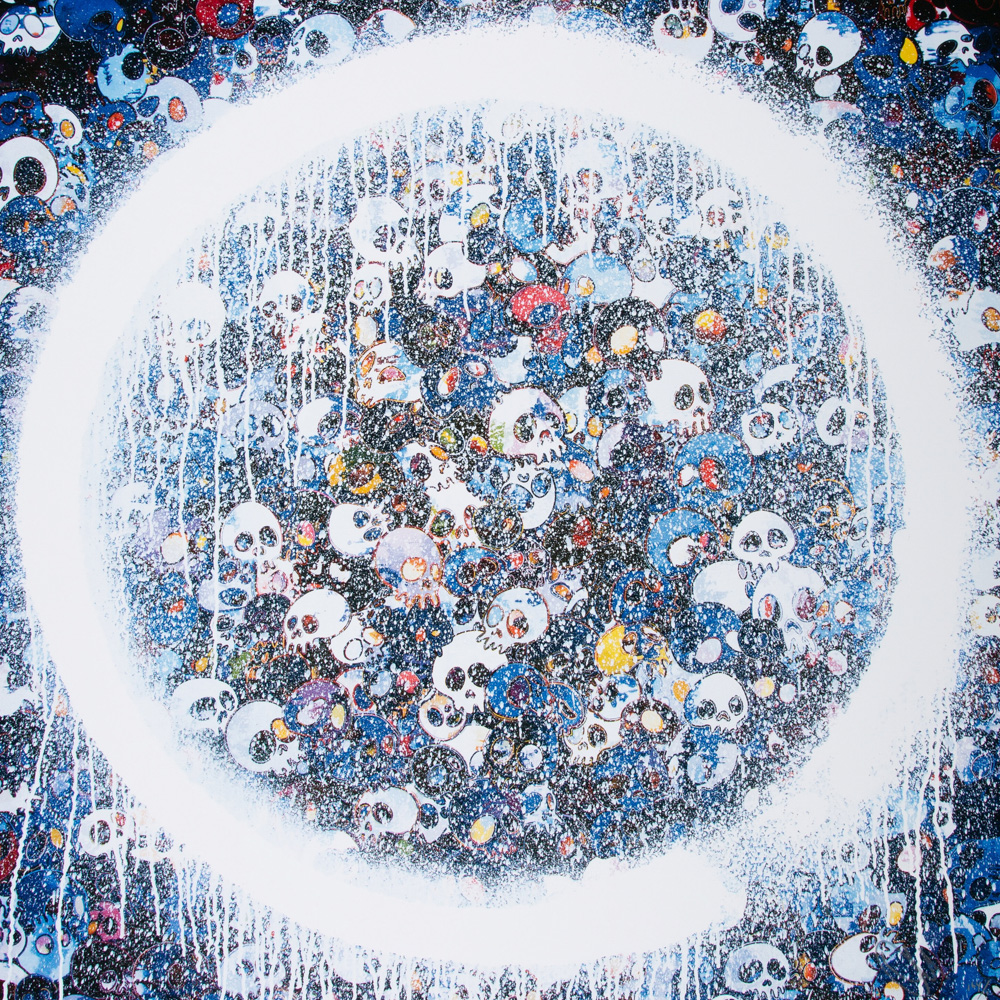 Enso Momento Mori Red on Blue